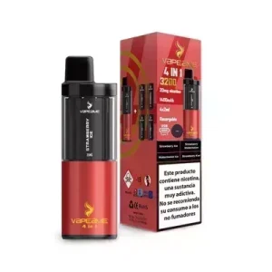 Vaper recargable con 4 c·psulas Red Rush 2% nicotina